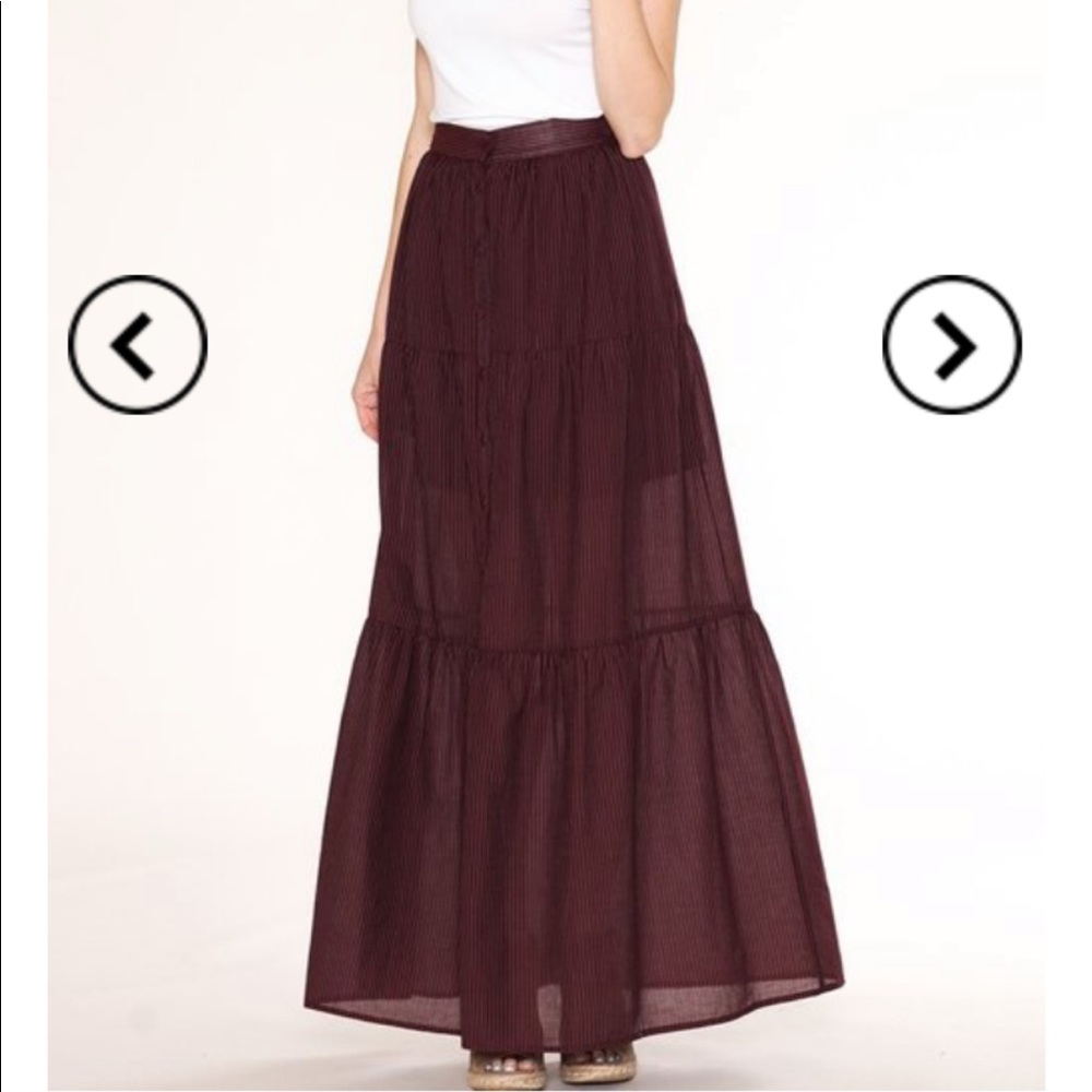 Boho Tiered Maxi Skirt